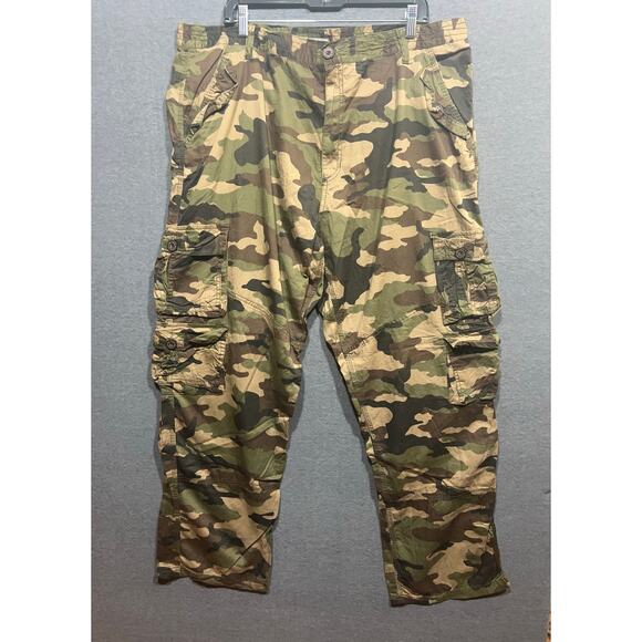PG Camouflage Mens Cargo Pants Size 42x32 See Pics For Accurate Measurements - Picture 3 of 12